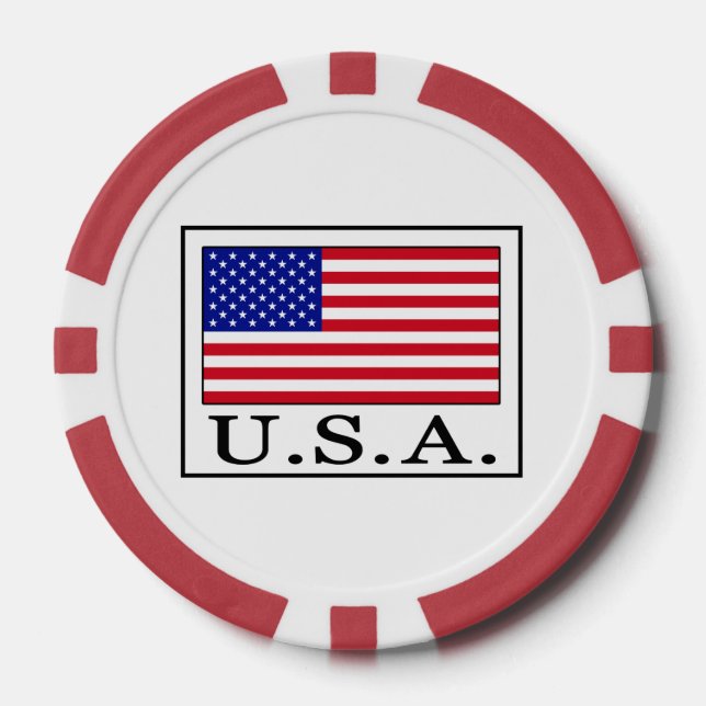 Lot De Jeton De Poker États-Unis (Recto)