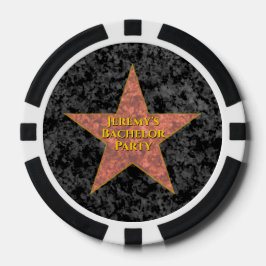 Lot De Jeton De Poker Étoile d'Hollywood