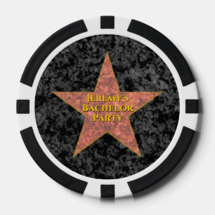 Lot De Jeton De Poker Étoile d'Hollywood