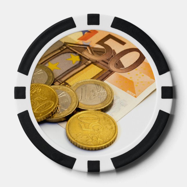 Lot De Jeton De Poker Euro (Recto)