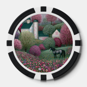Lot De Jeton De Poker Ferme équestre de Blossom Meadow Hillside