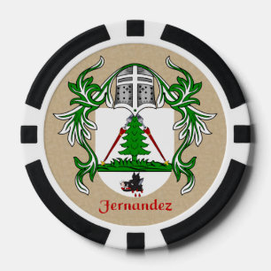 Lot De Jeton De Poker Fernandez Heraldic Arms