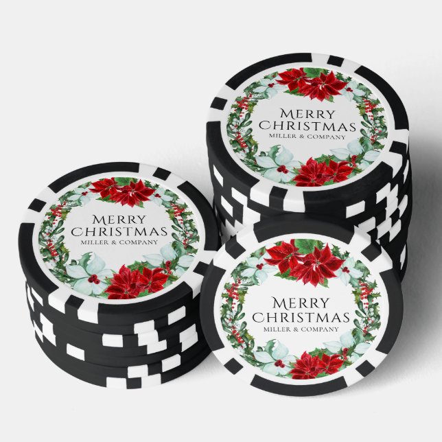 Lot De Jeton De Poker Fête de Noël Fête de Noël (Empiler)