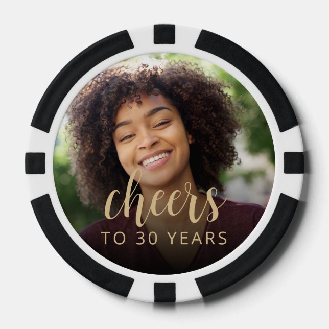 Lot De Jeton De Poker Fête du 30e anniversaire (Recto)