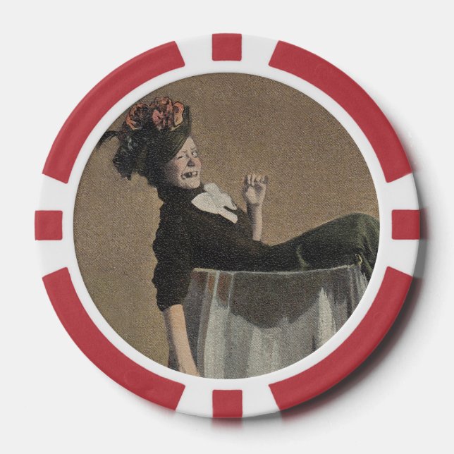 Lot De Jeton De Poker Fille Vintage populaire Vin Verre Poker Chips (Recto)