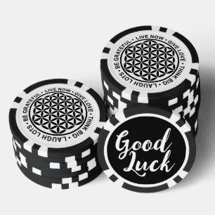 Lot De Jeton De Poker Fleur Symbole De Vie - Règles De Vie 1