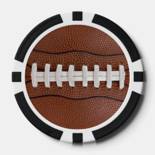 Lot De Jeton De Poker Football Sports Ventilateur Thème Poker Chips
