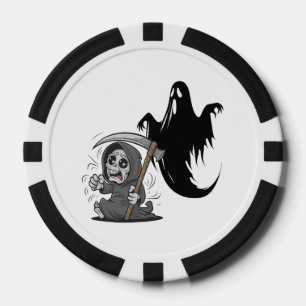 Lot De Jeton De Poker Foutaise et fantôme effrayés.