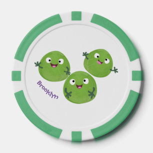 Lot De Jeton De Poker Funny Brussels sprouts légumes caricature