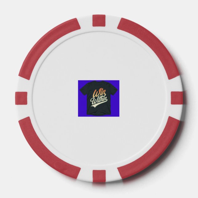 Lot De Jeton De Poker "Gagnez à l'intérieur." (Recto)