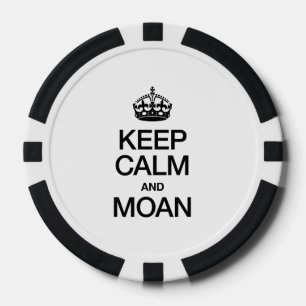LOT DE JETON DE POKER GARDER CALME ET MOAN