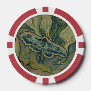 Lot De Jeton De Poker Giant Peacock Moth (1889) par Vincent van Gogh