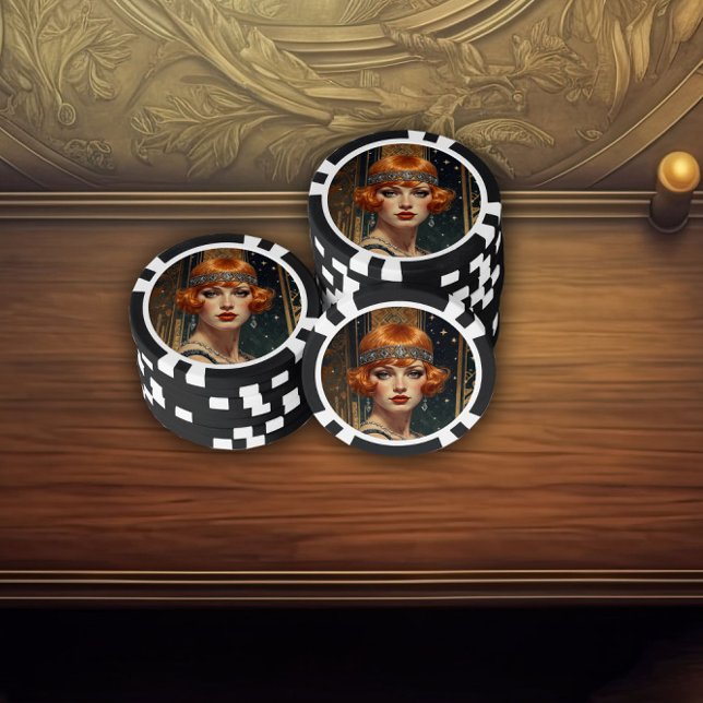 Lot De Jeton De Poker Golden Gatsby Glamour (Créateur téléchargé)
