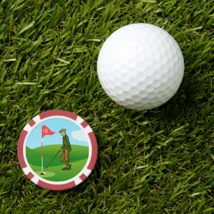 Lot De Jeton De Poker Golfeurs : 1 Tappage et 1 Lancement