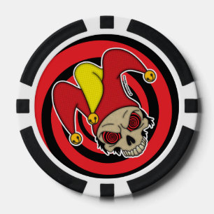 Lot De Jeton De Poker Graphismes Screwball Joker Mort