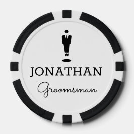Lot De Jeton De Poker Groomsman Gift Party personnalisé