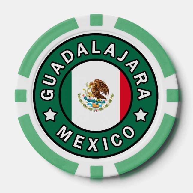 Lot De Jeton De Poker Guadalajara Mexique (Recto)