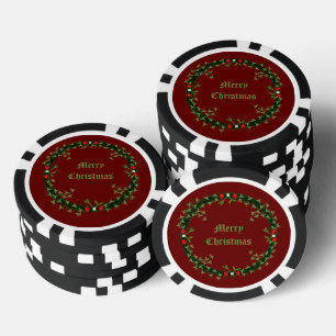 Lot De Jeton De Poker Guirlande de Noël gothique personnalisée