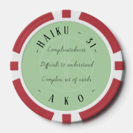 LOT DE JETON DE POKER HAIKU 31