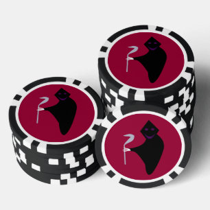 Lot De Jeton De Poker Halloween faucheuse