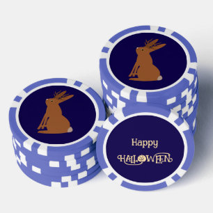 Lot De Jeton De Poker Halloween Jackalope Trace ou traitement personnali
