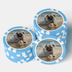 Lot De Jeton De Poker Happy Carlin at the Beach personnalisable