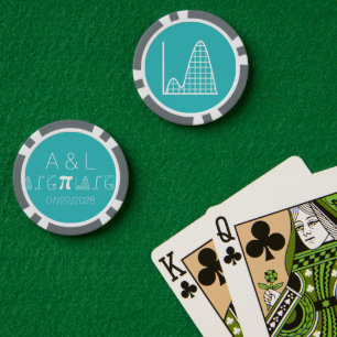 Lot De Jeton De Poker Il s'ajoute en turquoise