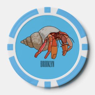 Lot De Jeton De Poker Illustration de crabe ermite