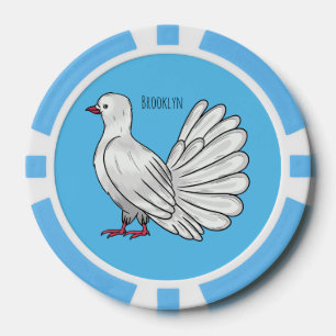 Lot De Jeton De Poker Illustration de dessin d'oiseau pigeon sauvage