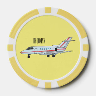 Lot De Jeton De Poker Illustration de jet privé
