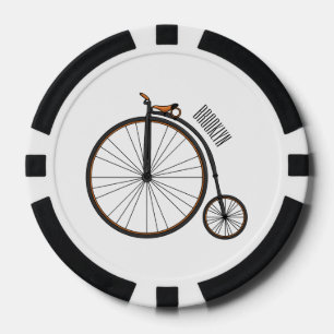 Lot De Jeton De Poker Illustration de la bande dessinée de vélo à grande