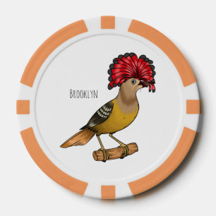 Lot De Jeton De Poker Illustration de la caricature royale d'oiseau