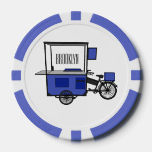 Lot De Jeton De Poker Illustration de la charrette alimentaire