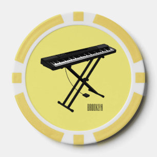 Lot De Jeton De Poker Illustration de piano clavier