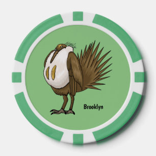 Lot De Jeton De Poker Illustration d'oiseau de tétras des armoises