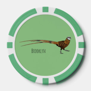 Lot De Jeton De Poker Illustration du faisan de Reeves