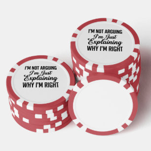 Lot De Jeton De Poker Je ne discute pas, j'explique simplement pourquoi