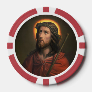 Lot De Jeton De Poker Jésus-Christ avec la Couronne d'épines