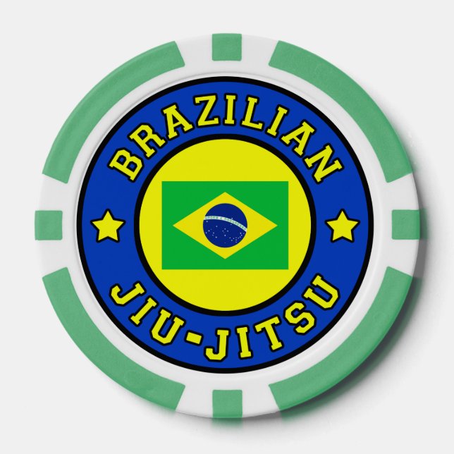 Lot De Jeton De Poker Jiu Jitsu (Recto)