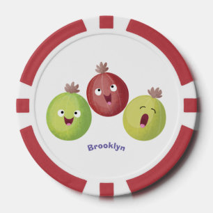 Lot De Jeton De Poker Joli trio gooseberry chantant dessin animé