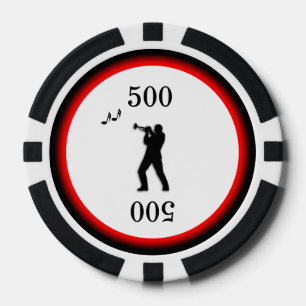 Lot De Jeton De Poker Joueur de trompettes