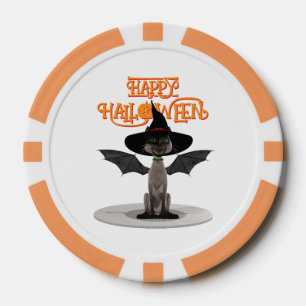 Lot De Jeton De Poker Joyeux Halloween.