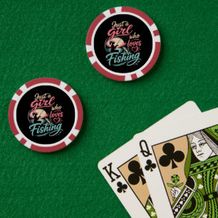 Lot De Jeton De Poker Juste Une Fille Qui Aime La Pêche
