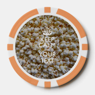 Lot De Jeton De Poker KEEP CALM personnalisé et votre texte