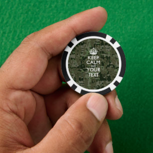 Lot De Jeton De Poker KEEP CALM personnalisé et votre texte