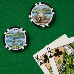 Lot De Jeton De Poker Lac Frog On Logs