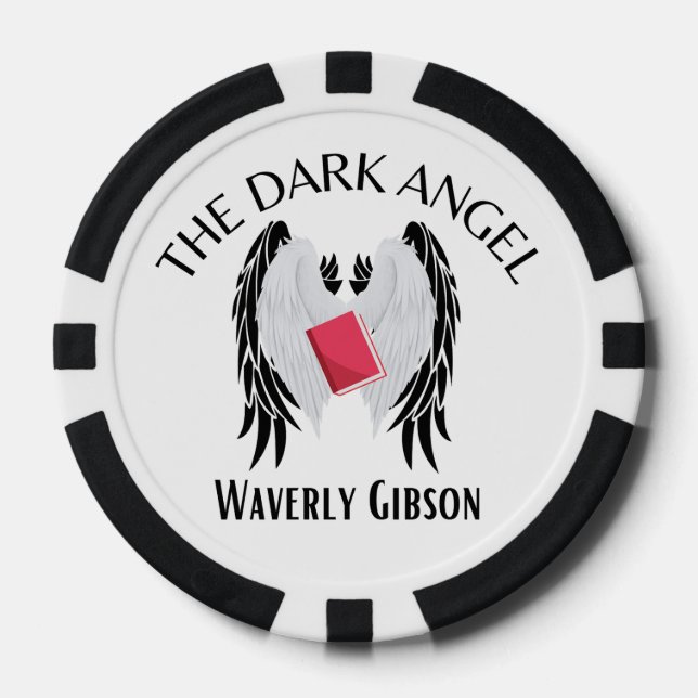Lot De Jeton De Poker L'ange sombre (Recto)