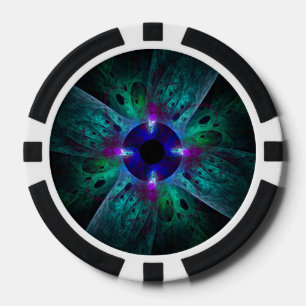 Lot De Jeton De Poker L'art Abstrait des yeux