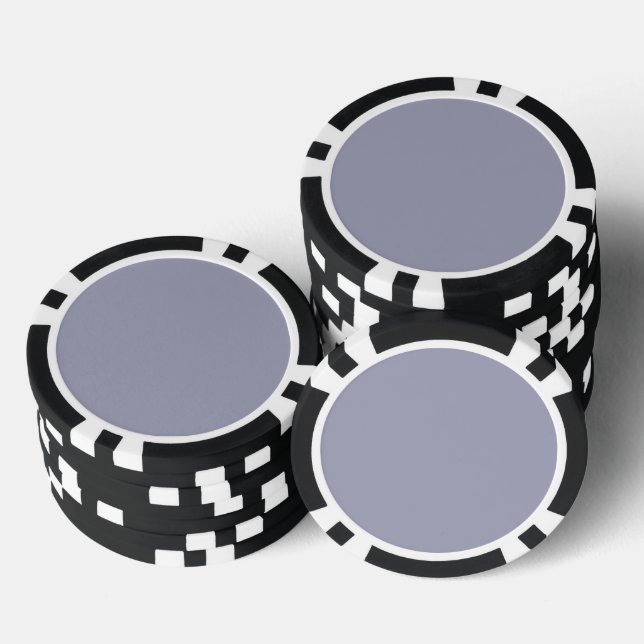 Lot De Jeton De Poker Lavande en clair de couleur solide (Empiler)