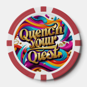 Lot De Jeton De Poker "L'aventure vous attend"